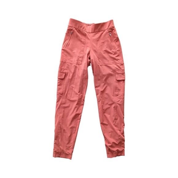 Athleta Chelsea Cargo Lined Elastic Waist Hiking Pant Sz 4 Tall Etruscan… - Picture 6 of 11